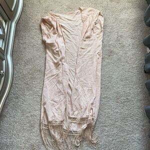 Swimsuit fringe cover up